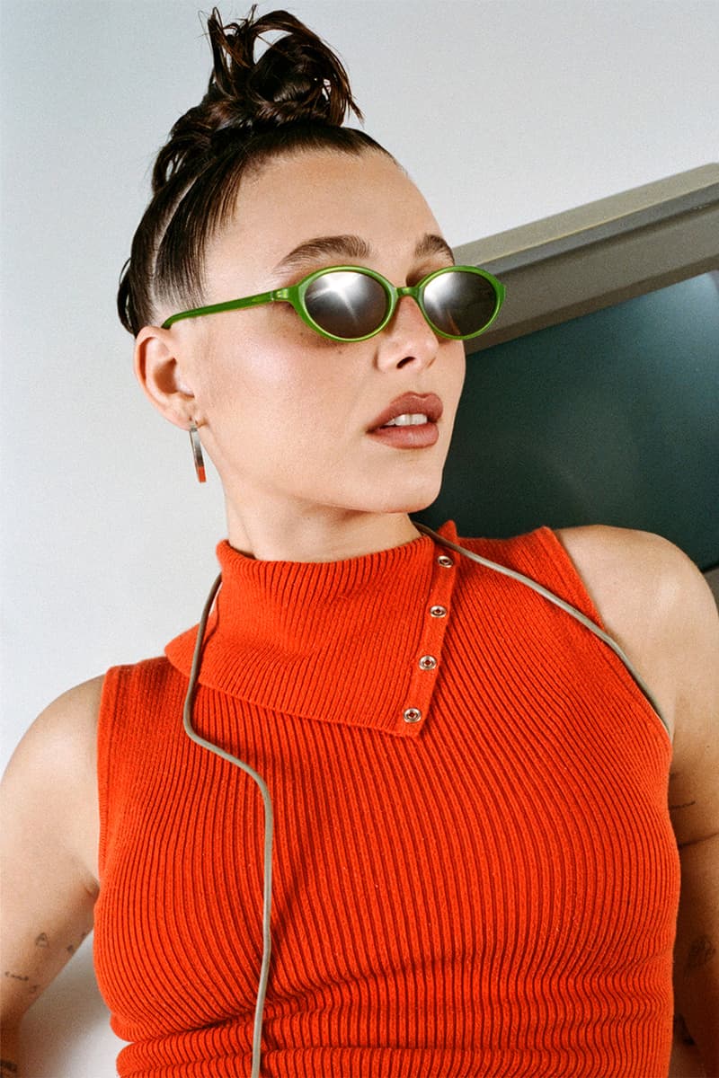 Emma Chamberlain, Warby Parker, Glasses, Sunglasses, Blue, Red, Green, Black, "Patty", "Frances", "Johnny"